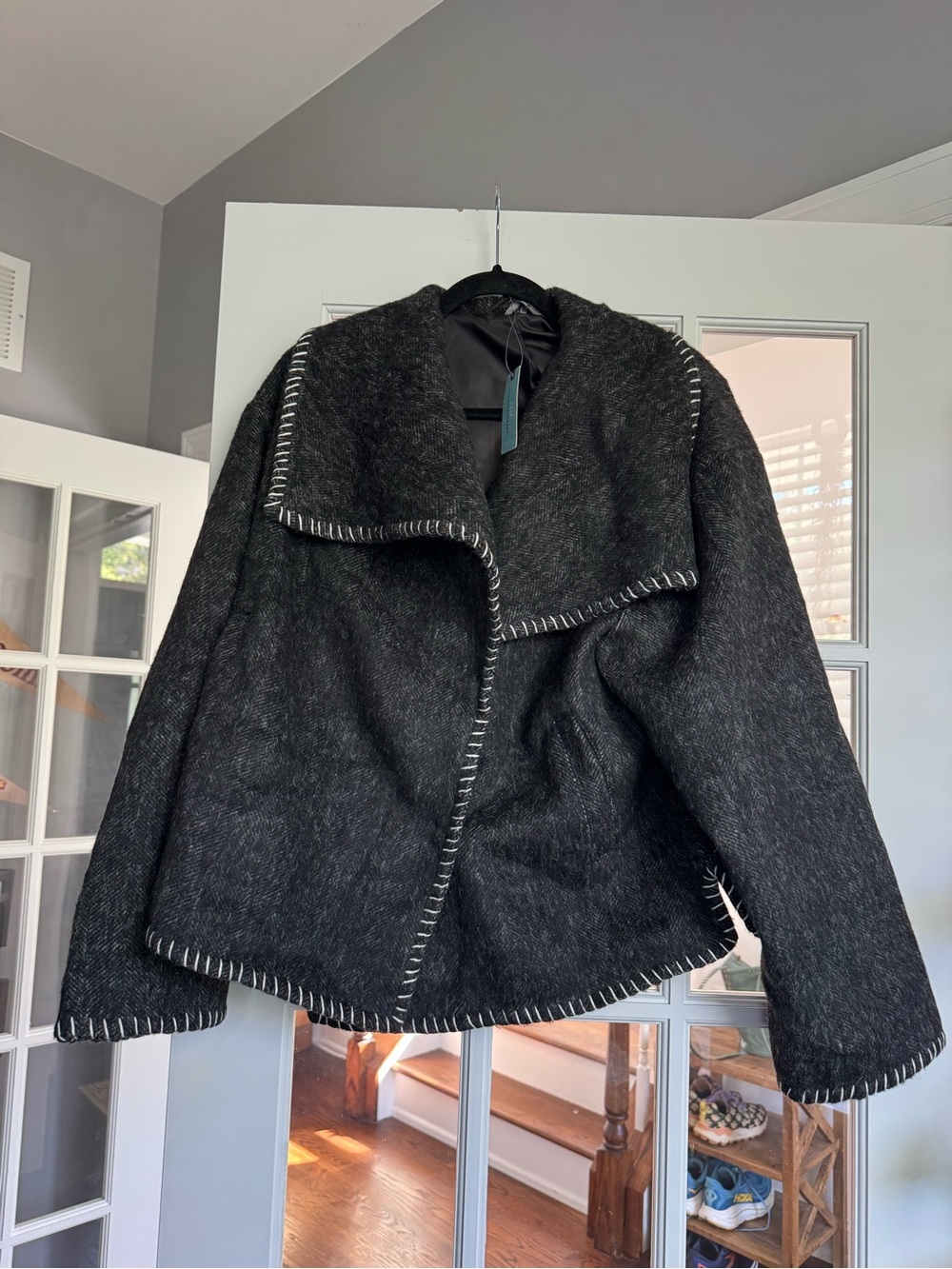 NWT Anthropologie Wool Blend Collared Jacket - Picture 3 of 9
